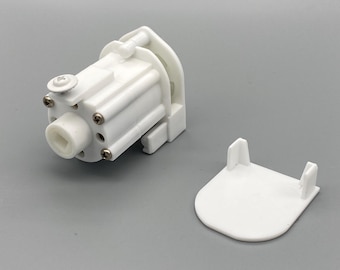 Professionele vouwgordijnen ZWARE Sidewinder - overbrengingsverhouding 1:4 - met eindkap