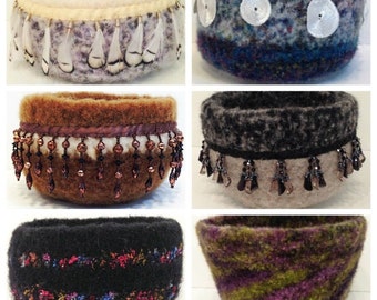 Crochet Wool Felted Bowls ePattern-PDF