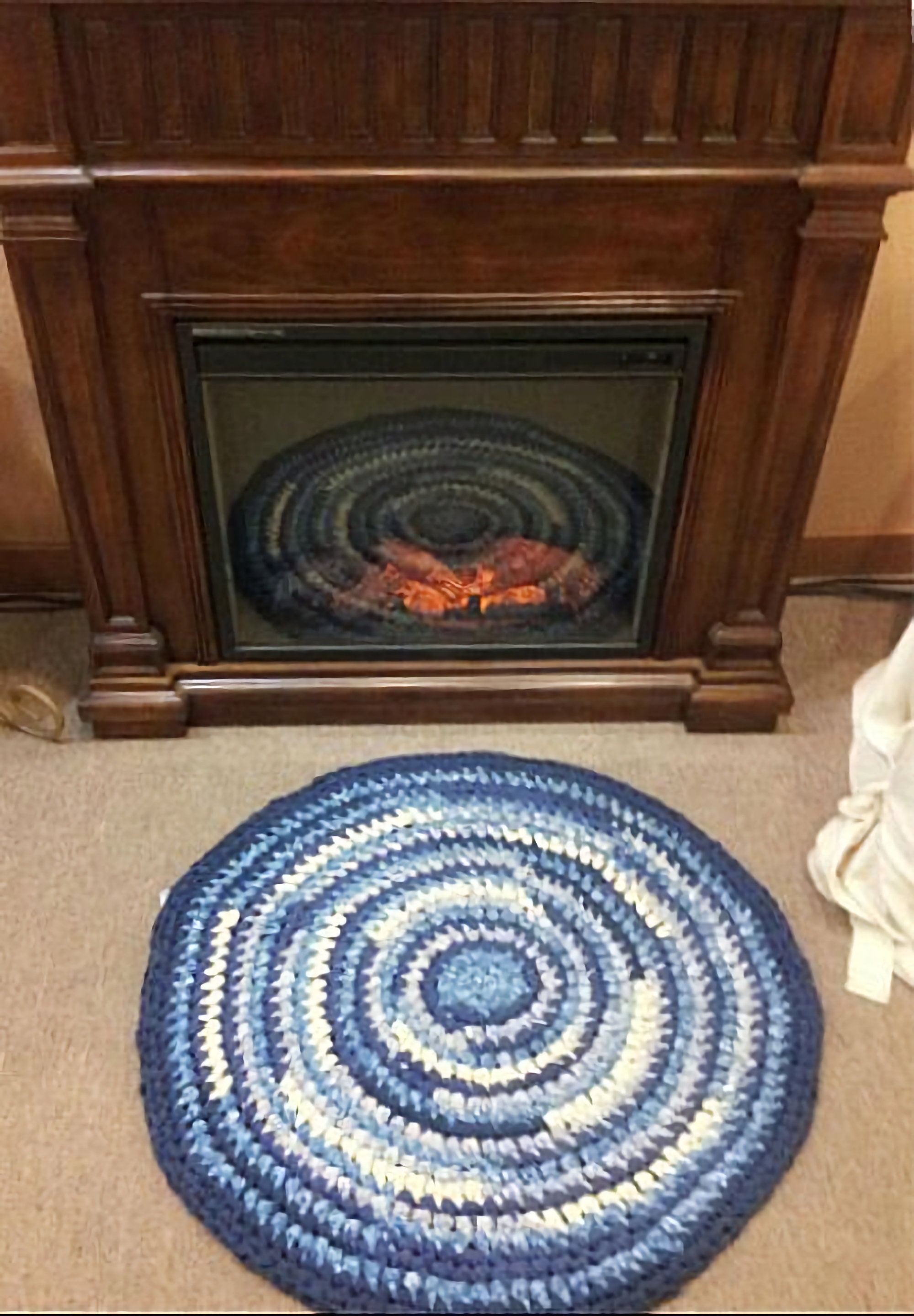 Yarn Rug Crochet Round Rag & Yarn Rugs Epattern-pdf - Etsy