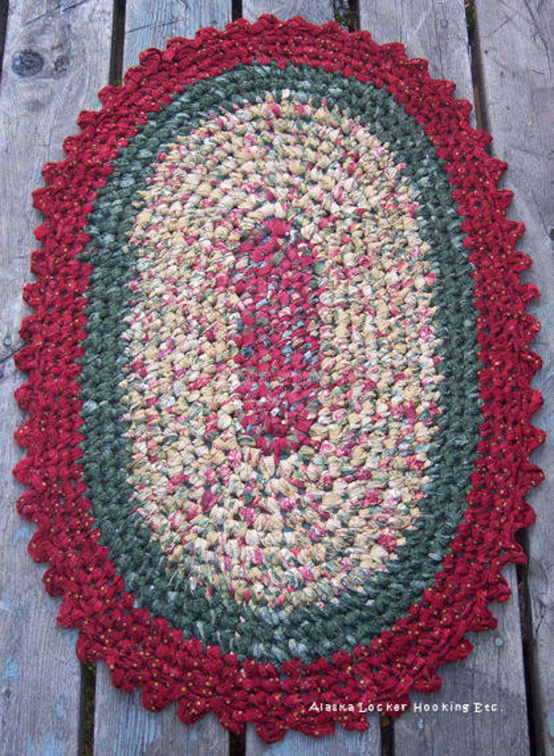 Crochet Oval Rag Rugs Epatternpdf Etsy