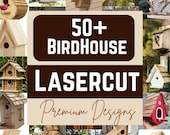 Laser Cut Birdhouse Bundle: 50+ SVG Files, DIY Wood Projects (Digital Download)