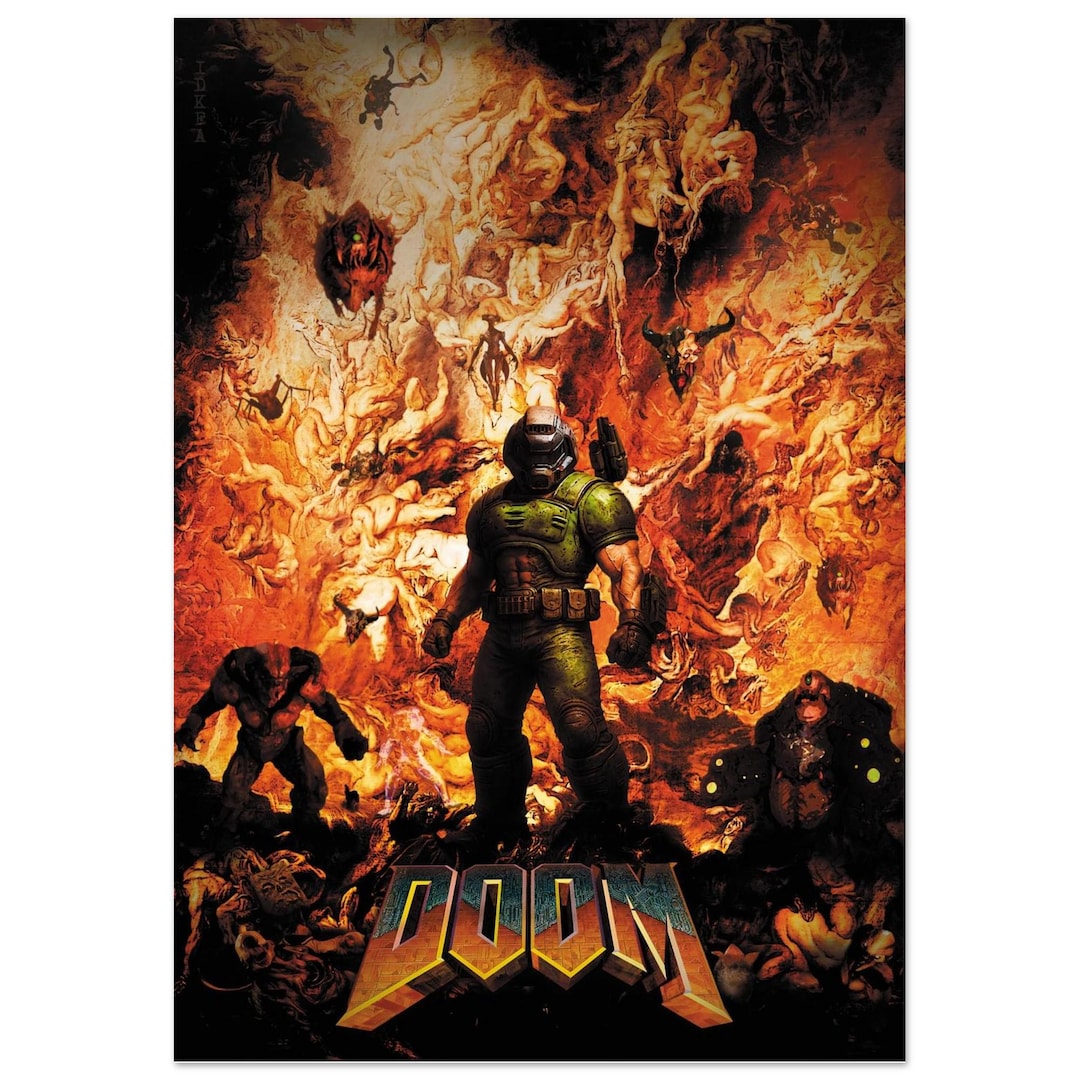 Doom Video Game Poster – High-quality Semi-glossy Art Print - Etsy
