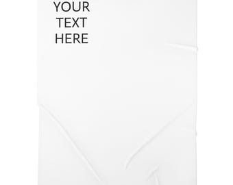 Custom Text Baby Swaddle Blanket | Personalized Name Swaddle