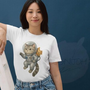 Astronaut kat png-clipart | Space Cat-sublimatie | Schattige grijze tabby in NASA-pak | Galaxy Pet Art | Drijvende kat | Afdrukbaar POD-ontwerp