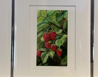 Frambuesas, impresión artística