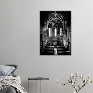 Chapelle du château d&#39;Alnwick, impression d&#39;art mural encadrée dans le Northumberland