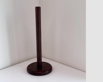 Handmade Solid Walnut Paper Towel Holder - Minimalist Kitchen Decor