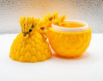 Bebé Dragón Girasol y Huevo - Totalmente articulado - Cinderwing 3D