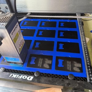 Lasergraveerder portemonnee kaartgravure mal
