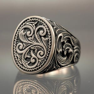 925 Silver Men Ring, Handmade Silver Ring For Men, 925 Sterling Silver Everday Ring, Handengraved Men Ring, Silver Men Jewelry, Gift For Him