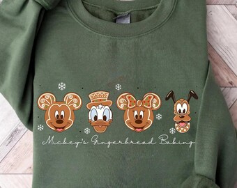 Mickey Gingerbread Christmas Shirt, Gingerbread Mickey Kids Shirt, Mickey Friends Gingerbread Cookie Shirt, Mickey Christmas,Toddler Xmas Sh