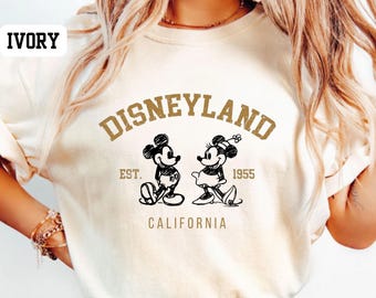 Comfort Colors® Retro Disneyland California Shirt, Disneyland Est 1955 Shirt, Mickey And Friends Shirt,Disney Vacation Tee,Walt Disney World