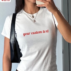 T-shirt bébé personnalisé avec texte de l'an 2000, t-shirt vintage tendance des années 90, mode personnalisé de l'an 2000