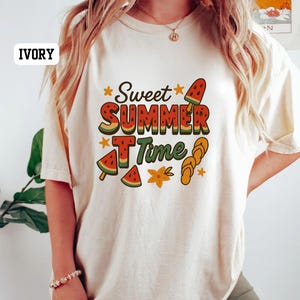 Comfort Colors® Wassermelone Süßes Sommerzeit-Shirt, süßes T-Shirt, Sommerzeit-T-Shirt, Sommer-Vibe-Shirt, süßes Sommer-T-Shirt, Strandzeitmodus