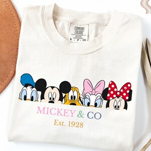 Comfort Colors® Retro Mickey & Co 1928 Shirt, Vintage Disney Shirt, Mickey And Co, Disneyworld Shirts, Family Mickey And Friends Shirt