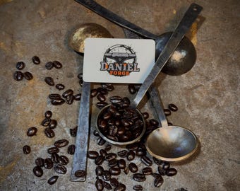 Handgesmeed roestvrijstalen koffielepel