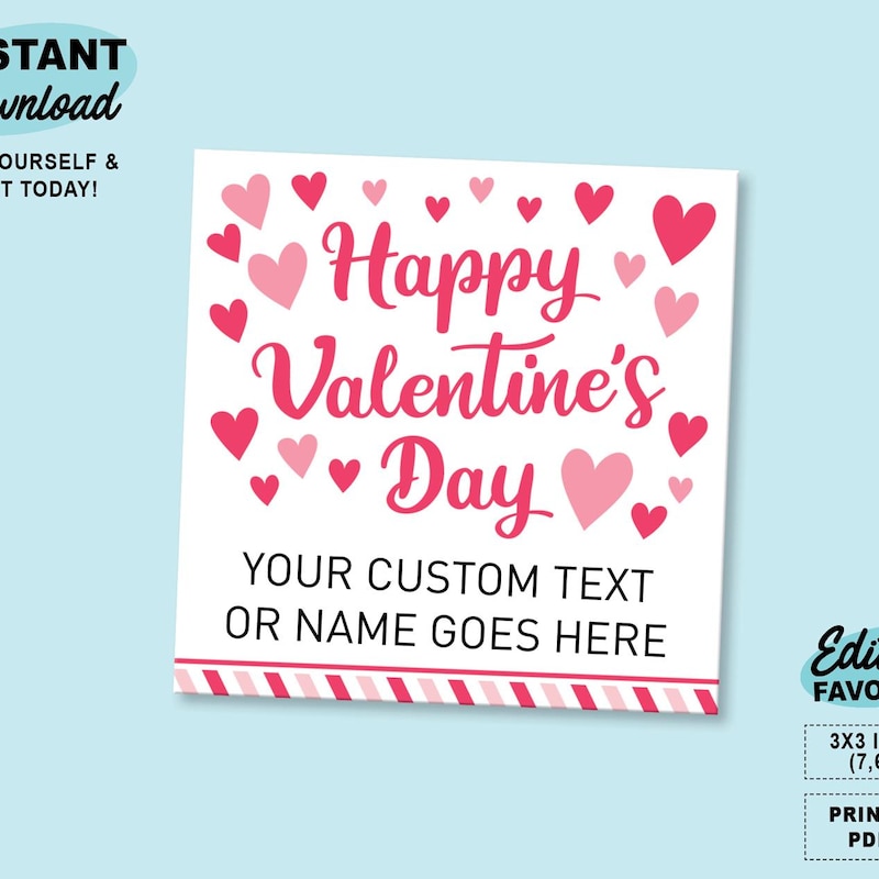 Simple Valentines Sticker - Etsy