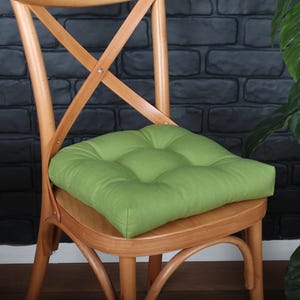 Duck Linen Chair Pad: Breathable, Washable, Liquid Repellent Cushion