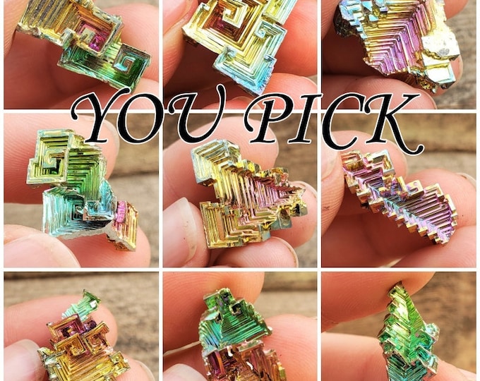 1PC Rainbow Bisuth Bi Crystal Specien Up To 99.99% Pure Natural - View #9