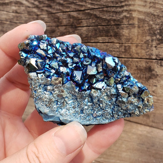 青水晶 クラスター インド・マニハール産 ヒマラヤ水晶クラスター 原石 