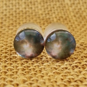 10 mm Galaxy Gauged Ear Plugs: 00G Gauge Nebula Solar System Space Hubble Telescope Clear Acrylic Double Flared Gauges Size 00G 10mm
