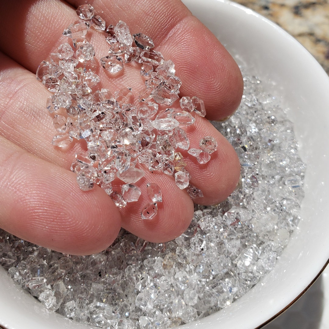 Herkimer Diamonds Grade AAA Quartz Crystals Fine Pave Style Loose Small 25 Mm Millimeter