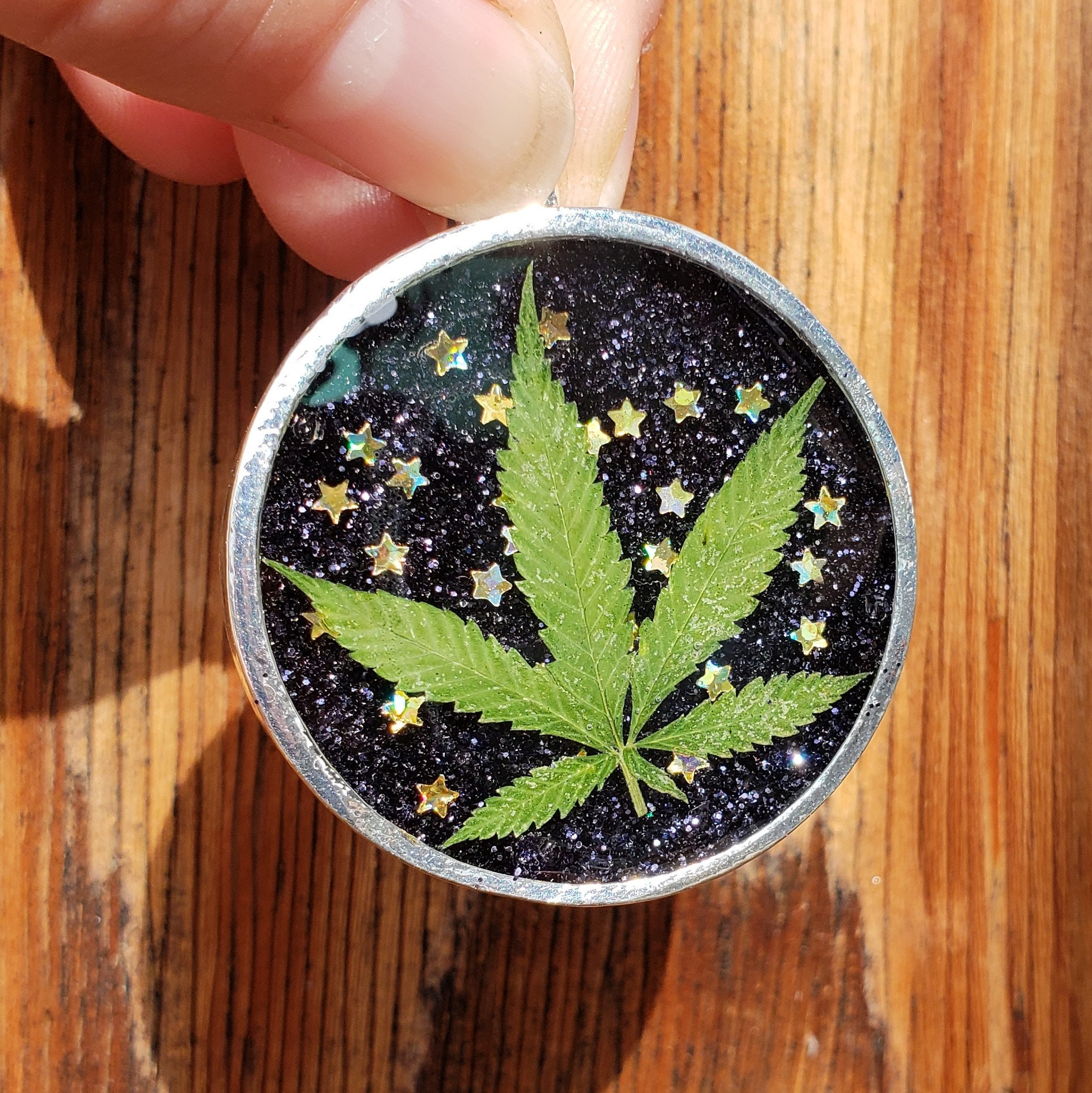 Real Weed Flower Bracelet: Cannabis Nug Clear Resin -  Israel