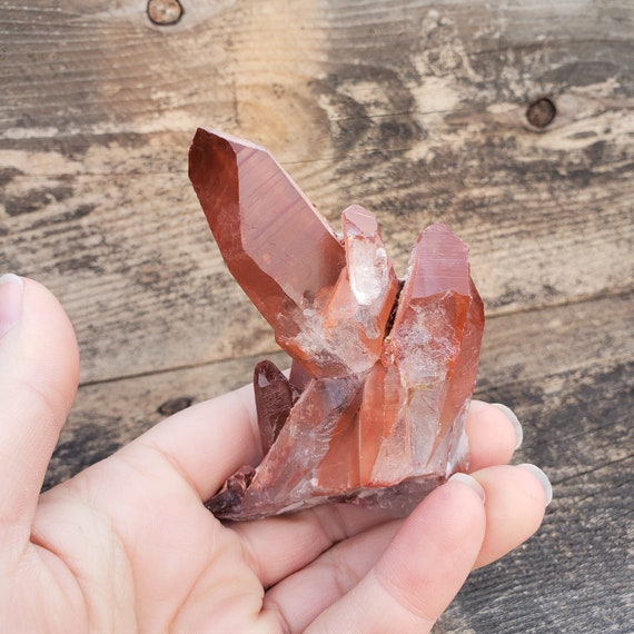 Red Quartz Clusters: Hematoid Hematite Quartz Crystal Clusters - Etsy
