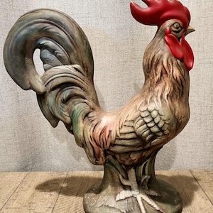 Hand-Painted Ceramic Rooster
