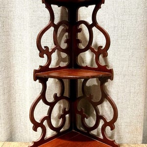 Antique Victorian Corner Shelf - 1880-1910 England