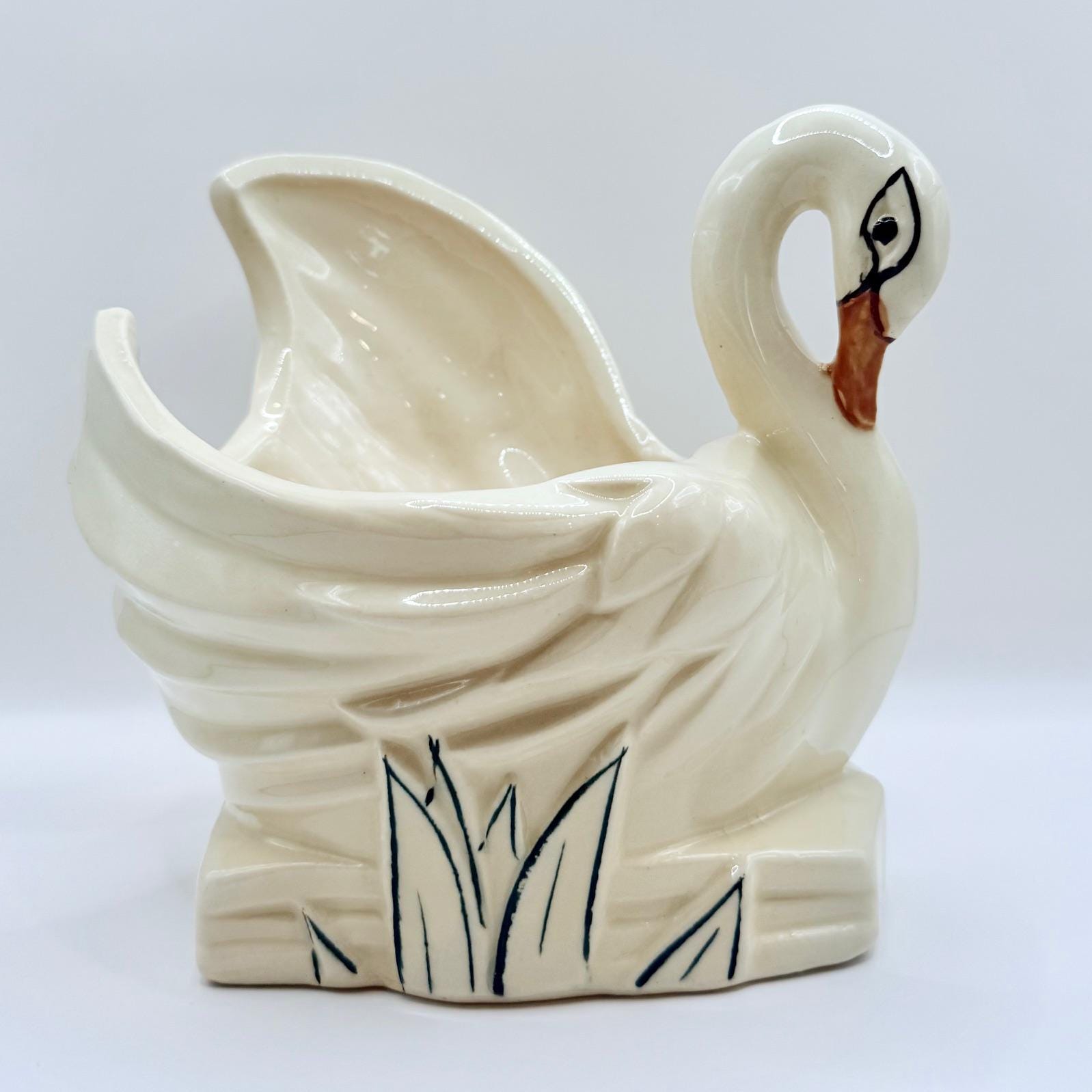 Mccoy Swan Vase - Etsy