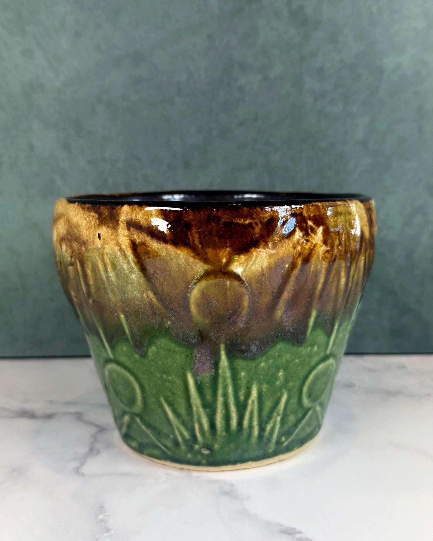 Robinson Green and Brown Pottery - Etsy