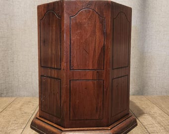 Vintage Ethan Allen Wooden Waste Basket