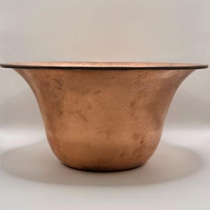 Vintage Flared Rim Copper Bowl