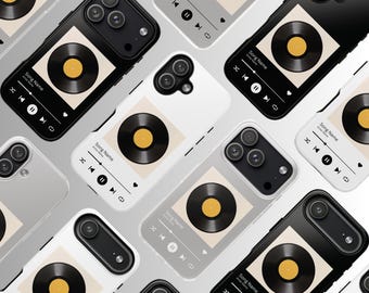 Custom Music Album Phone Case Song Cover For iPhone 17, 16, 15, 14, 13, 12, 11, XS, Pixel, Samsung Galaxy Tough Case, Semi Transparent Case