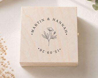 personalisierte Erinnerungskiste Hochzeit, Verlobung, Geldgeschenk Erinnerungsbox Holzkiste, Geschenk  Hochzeitsbox Namen, Holzschachtel