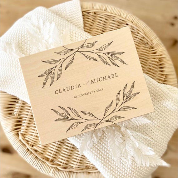 Erinnerungskiste Hochzeit, Hochzeitsgeschenk, Erinnerungsbox Hochzeit Holzkiste, personalisiertes Geschenk Hochzeit Hochzeitsbox Namen
