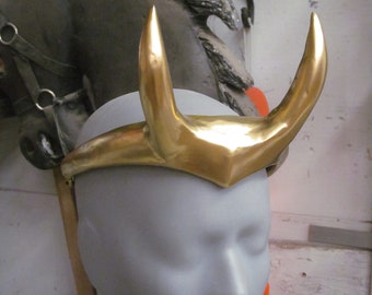 Small sized loki helmet horn diadem crown costume cosplay unisex lokie loke variant