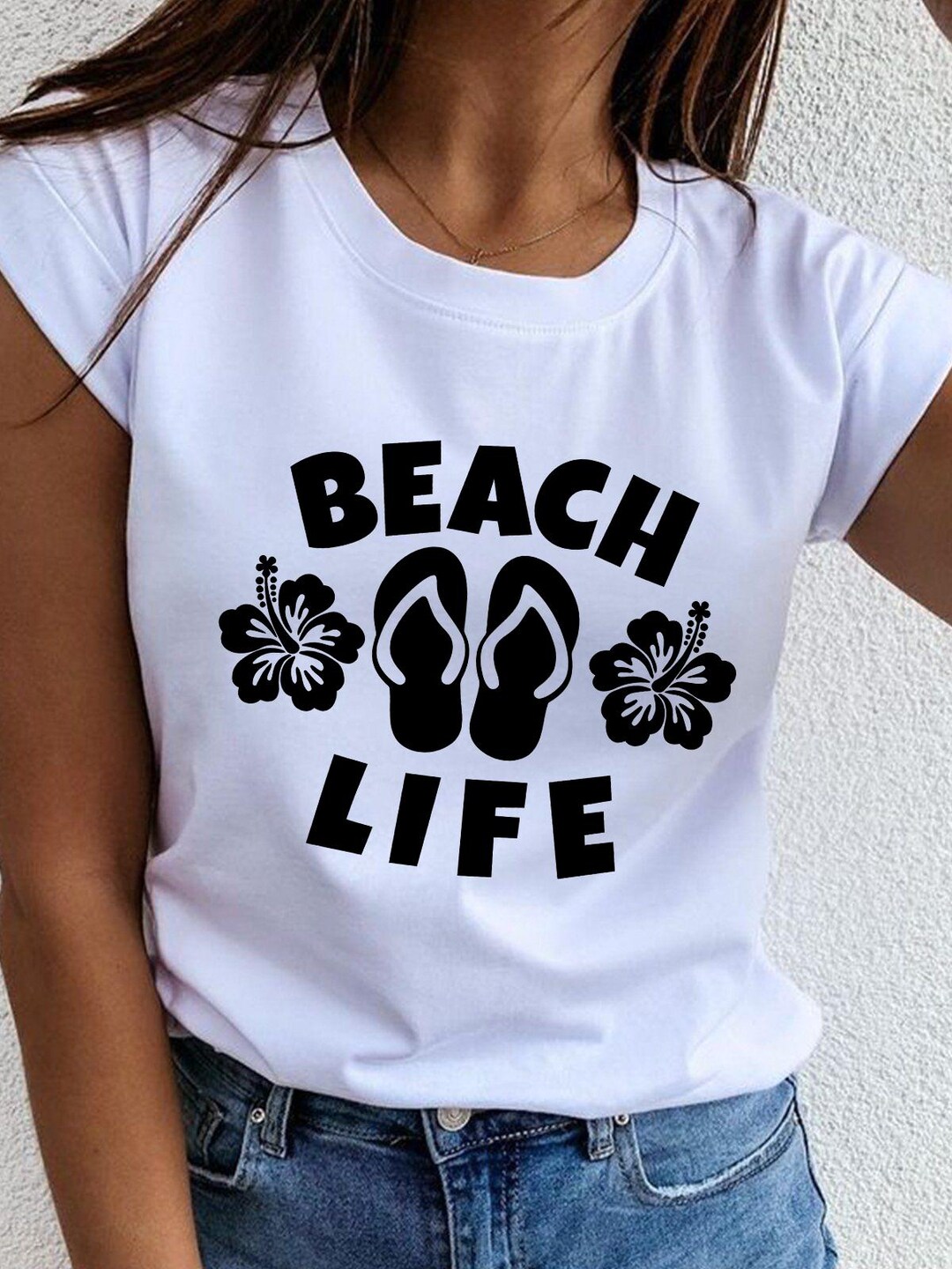 Beach Life SVG Hibiscus Flip Flops Cut File Summer Vacation Svg for ...