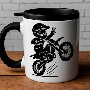 Motocross Kid SVG PNG Digital Download - Dirt Bike Clipart, Cricut Cut File, Vinyl Decal, T-Shirt Design, DIY Craft, Wheelie Art, Printable image 7
