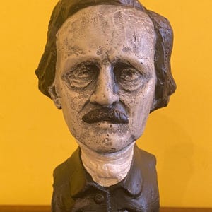 Edgar ALLAN POE BUST -- Statue Figure Sculpture The Raven book writer horror
