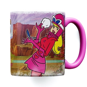 PENELOPE PITSTOP MUG 11 oz. -- Animated Art Cup Wacky Races Television Cartoon Series Tv