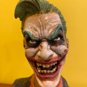 Handmade JOKER Comic BUST SCULPTURE Statue Figure movie film