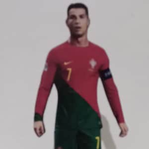 Figura recortada de CRISTIANO RONALDO Portugal de 8" para exhibición, decoración de pie, Qatar 2022, Cr7