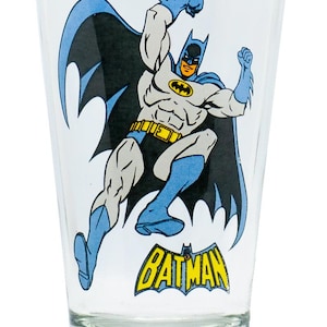 BICCHIERE BATMAN 14 oz -- Fumetto Supereroe Cartone Animato Decorazione Americana dc