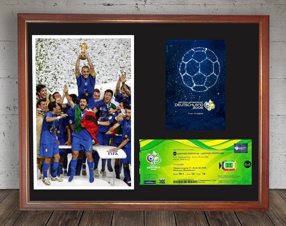 新品未使用 ITALIA AZZURRI 2006 WC優勝 ウーブンジャケット Authentic Vintage 2006 Italy World Cup Campioni Del Mondo