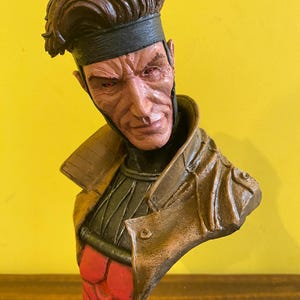 Handmade GAMBIT BUST X-Men Sculpture Statue Figure movie film comic gambito