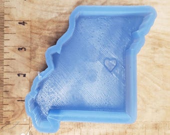 Stato del Missouri con cuore
