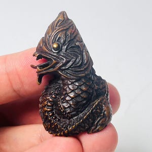 Seltener Naga Ring Größe 10 | Laotischer Waldmönch Talisman | Thai Amulett Sammlerstück Magie kraftvoller Charme
