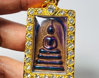 talisman Schutz Reichtum Glück Pflege Phra Pidta Bouddha-Amulette Thai 441 Sonst